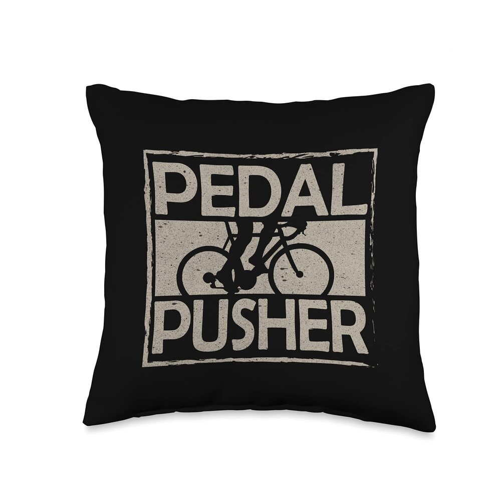 2434 Cycling I Pedal Pusher I Cyclist Biker Throw Pillow